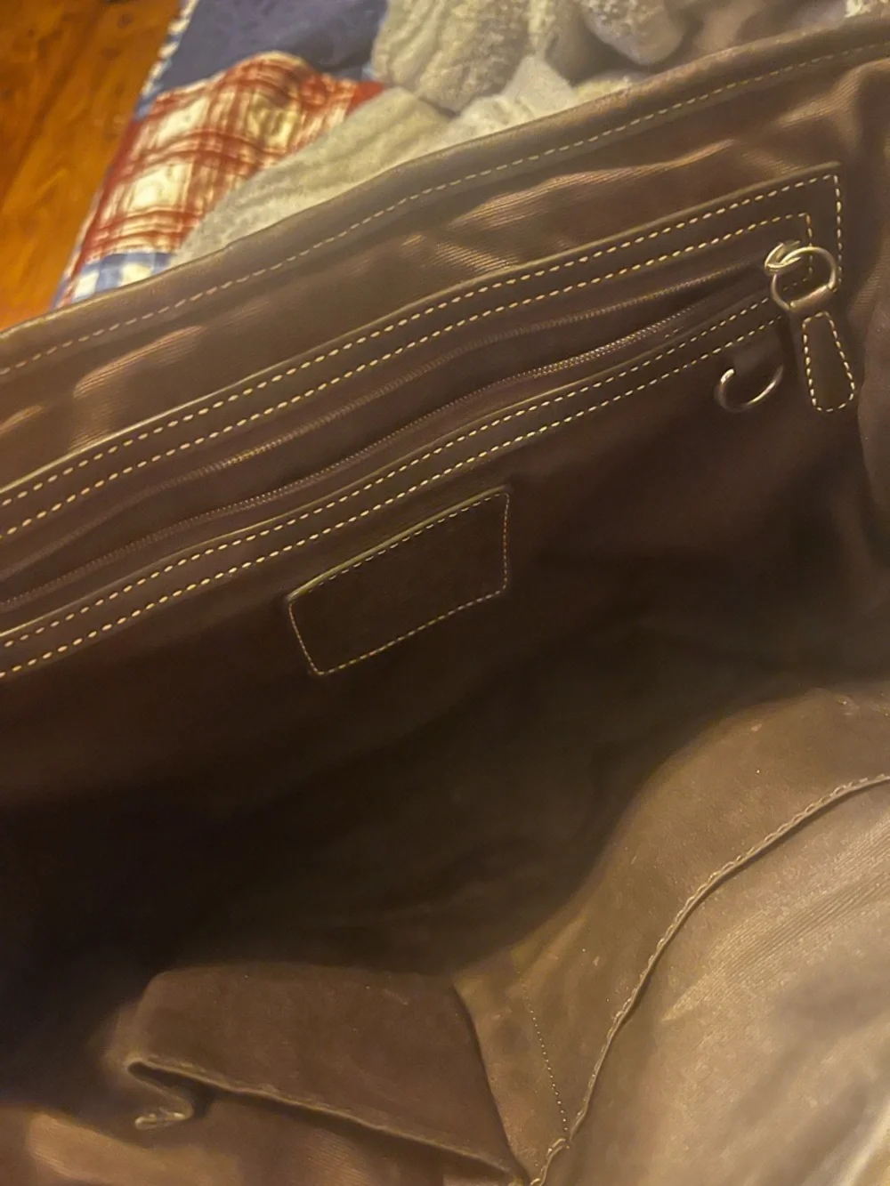 Coach Brown Logo Canvas and Dark Brown vintage soho signature flap satchel - Picture 7 of 9